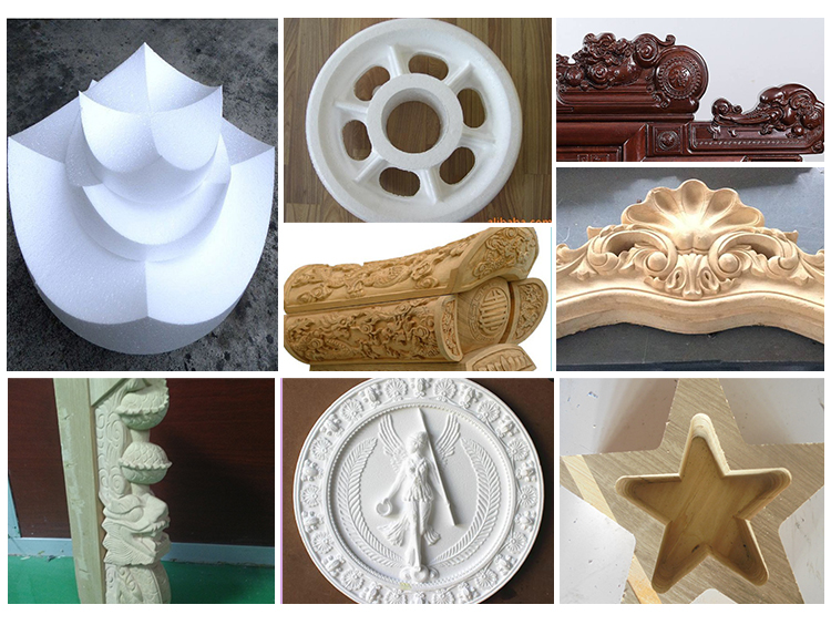 3d Sculpture Carving Cnc Router 4 Axis Cnc Machine for Plywood Styrofoam Wood Chair Mold Making